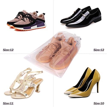 Transparent Shoe Bags for Travel - Set of 24 Organizers