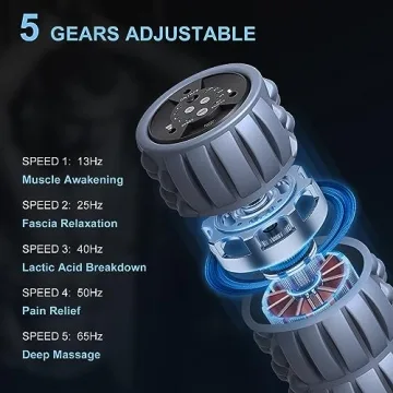 Remote Control Vibrating Foam Roller for Muscle Recovery