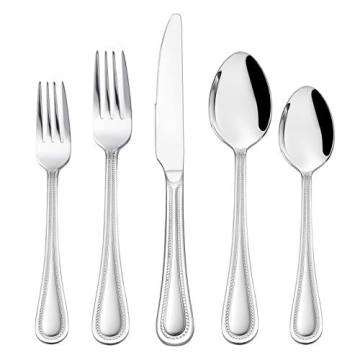 HaWare 60-Piece Stainless Steel Silverware Set for 12