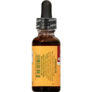 Herb Pharm Organic Ashwagandha Liquid Extract, Alcohol-Free: Mood Support Supplement, Vegan Ashwagandha Root Glycerite, Tasty Non-Bitter Adaptogen Extract for Adults, Non-GMO, 1 Oz