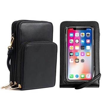 Crossbody Phone Bag for Women with RFID Protection and Touch Screen