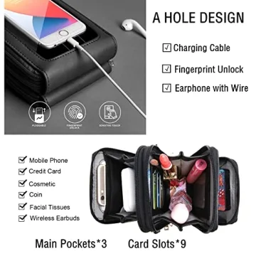Crossbody Phone Bag for Women Stylish Touch Screen Purse