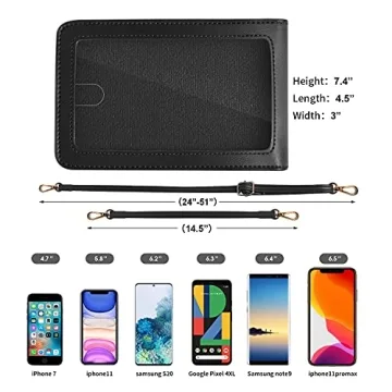 Crossbody Phone Bag for Women Stylish Touch Screen Purse