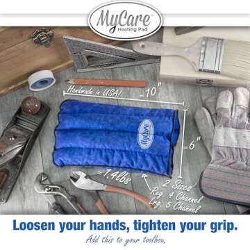 MyCare Heat Therapy Glove for Arthritis Stiff Soreness and Trigger Finger - Natural Moist Heat Pain Relief for The Hand for Small to Medium Size Hand