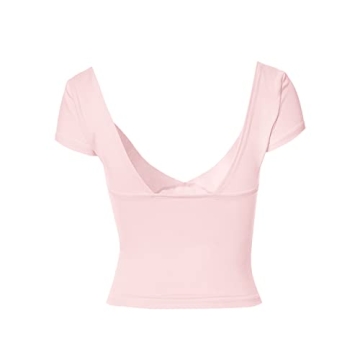 Sexy Y2K Women’s Crop Top Deep V Neck Backless Summer Tee
