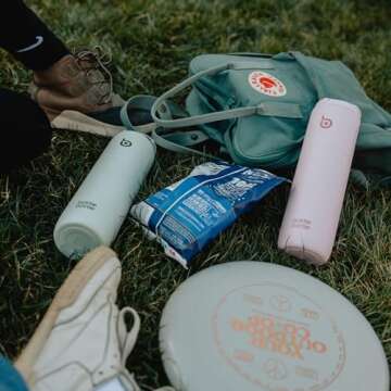 BOTTLE BOTTLE Insulated Water Bottle 24oz with Straw Lid and Handle for Sports Travel Gym Stainless Steel Water Bottles Double-Wall Vacuum Metal Thermos Leak Proof BPA-Free (Light Pink)