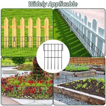 25 Pack Animal Barrier Fence for Garden Protection