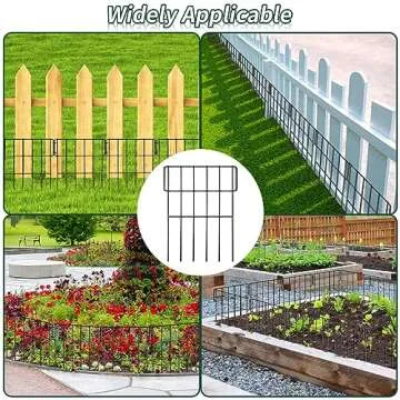 25 Pack Animal Barrier Fence for Garden Protection