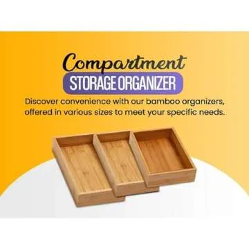 Bamboo Drawer Organizer - Stylish & Eco-Friendly Storage