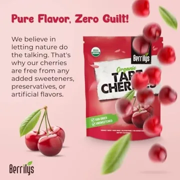 Berrilys Organic Unsweetened Dried Tart Cherries - Healthy Snack