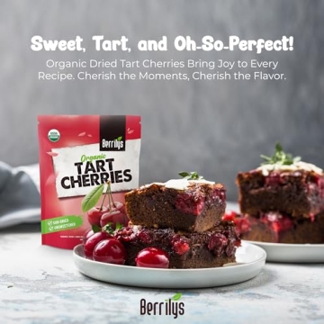 Berrilys Organic Unsweetened Dried Tart Cherries - Healthy Snack