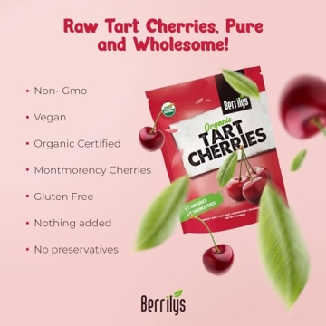 Berrilys Organic Unsweetened Dried Tart Cherries - Healthy Snack