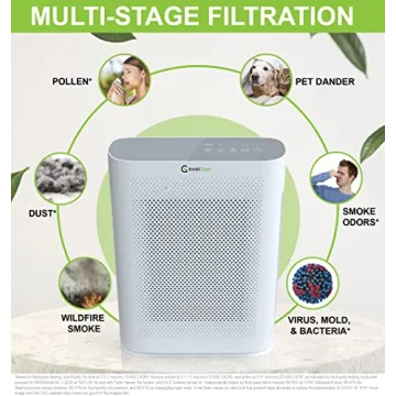 InvisiClean Aura II Air Purifier for Home Allergies & Pets