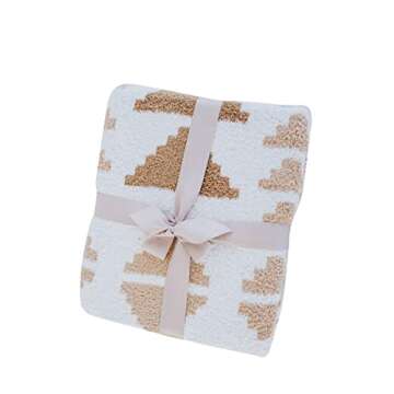 Aubree Says Aztec Print Throw - Lightweight, Cozy Blanket for Couch Bed Living Room Chair Sofa, 50"x...