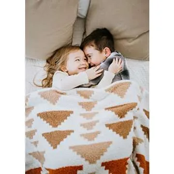 Aubree Says Aztec Print Throw - Cozy Lightweight Blanket