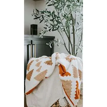 Aubree Says Aztec Print Throw - Cozy Lightweight Blanket