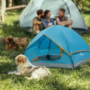 ASFANES Waterproof Pet Camping Tent for Small Dogs, Cats