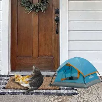 ASFANES Waterproof Pet Camping Tent for Small Dogs, Cats