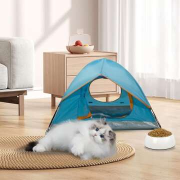 ASFANES Waterproof Pet Camping Tent for Small Dogs, Cats