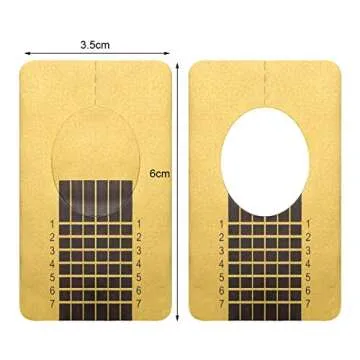 500 Pcs Nail Forms for Acrylic/Polygel Nails, Nail Extension Forms Guide Stickers Nail Paper Forms for DIY Nail Art Tips