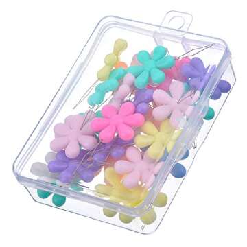 TecUnite 30 Multicolor Needle Threaders with Storage Box for Easy Sewing