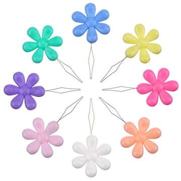 TecUnite 30 Multicolor Needle Threaders with Storage Box