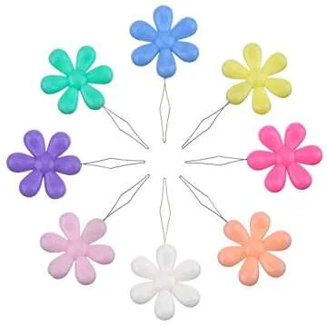 TecUnite 30 Multicolor Needle Threaders with Storage Box