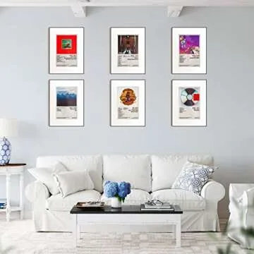 ManRule Kanye West Poster Set of 6 Album Cover Posters 8 by 12 inch Music Posters for Room Aesthetic Canvas Wall Art for Teens Room Decor UNFRAMED (Kanye West)
