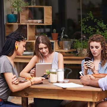 FDW Metal Dining Chairs Set of 4 Metal Patio Chairs Metal Chairs Café Restaurant Chairs 18 Inch Sea...