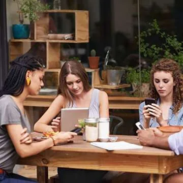 FDW Metal Dining Chairs Set of 4 Metal Patio Chairs Metal Chairs Café Restaurant Chairs 18 Inch Sea...