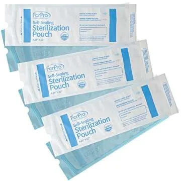 ForPro Professional Collection Self-Sealing Sterilization Pouches, Latex-Free, Color Changing Indica...