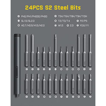 Fanttik E1 Pro Mini Electric Screwdriver Set - 24 Bits Included