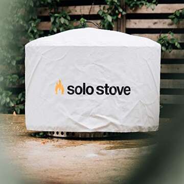 Solo Stove Yukon Shelter - Weather-Resistant Round Cover for Solo Stove Yukon Fire Pit and Accessories - PVC-Coated Polyester with Aluminum Reinforcement - Waterproof Year-Round Protection