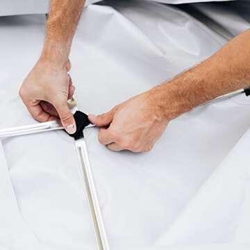 Solo Stove Yukon Shelter - Weather-Resistant Round Cover for Solo Stove Yukon Fire Pit and Accessories - PVC-Coated Polyester with Aluminum Reinforcement - Waterproof Year-Round Protection