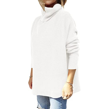 Stylish ANRABESS Oversized Turtleneck Sweater for Fall