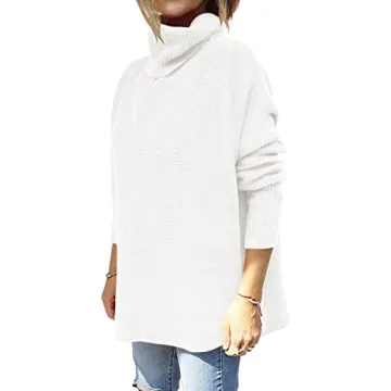 Stylish ANRABESS Oversized Turtleneck Sweater for Fall