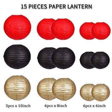 Stylish Paper Lanterns for Parties & Weddings - 15pcs