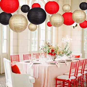 Stylish Paper Lanterns for Parties & Weddings - 15pcs