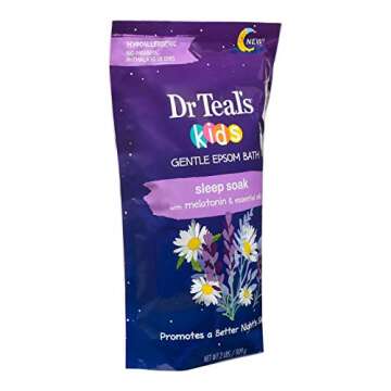 Dr. Teal's Kids' Gentle Sleep Soak with Pure Epsom Salt & Melatonin - (2 Pack, 2lbs Ea.) - Coconut a...
