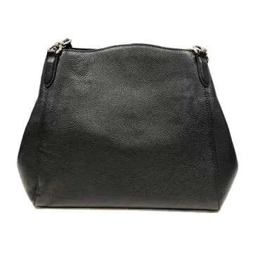 Stylish Coach Pebble Leather Shoulder Bag Taupe