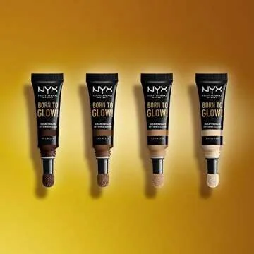 NYX PROFESSIONAL MAKEUP Born To Glow Radiant Concealer, Medium Coverage - Caramel