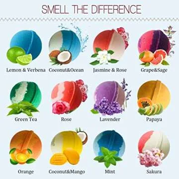 STNTUS 12 Bath Bomb Gift Set for Women and Kids