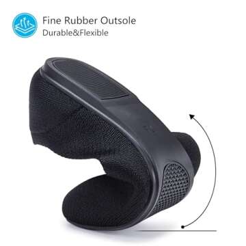 Frank Mully Women’s Ballet Flat Shoes Knit Dress Shoes Round Toe Slip On Ballerina Walking Flats Shoes for Woman Low Wedge Comfort Soft,Navy Blue,8