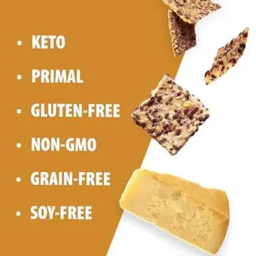 Julian Bakery® Organic Primal Thin® Crackers | Parmesan | USDA Organic | Gluten-Free | Grain-Free | GMO Free | Low Carb (2)