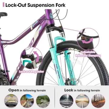 HH HILAND 26 Inch Mountain Bike for Women with 21 Speed