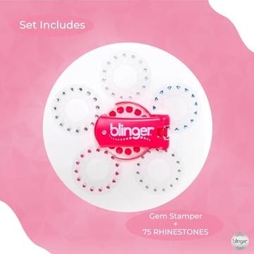 Blinger® Gem Stamper Starter Kit with 75 Rhinestones