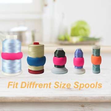 Simthread Embroidery Thread Essential Pack - 63 Colors & Metallic Spools
