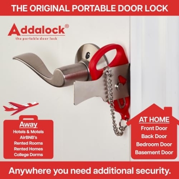 Addalock Portable Door Lock - Safe Travel & Home Security