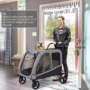 Saudism Dog Stroller - Perfect for Large and Medium Pets