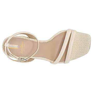 Sam Edelman Women's Kia Heeled Sandal Porcelain 6 Medium